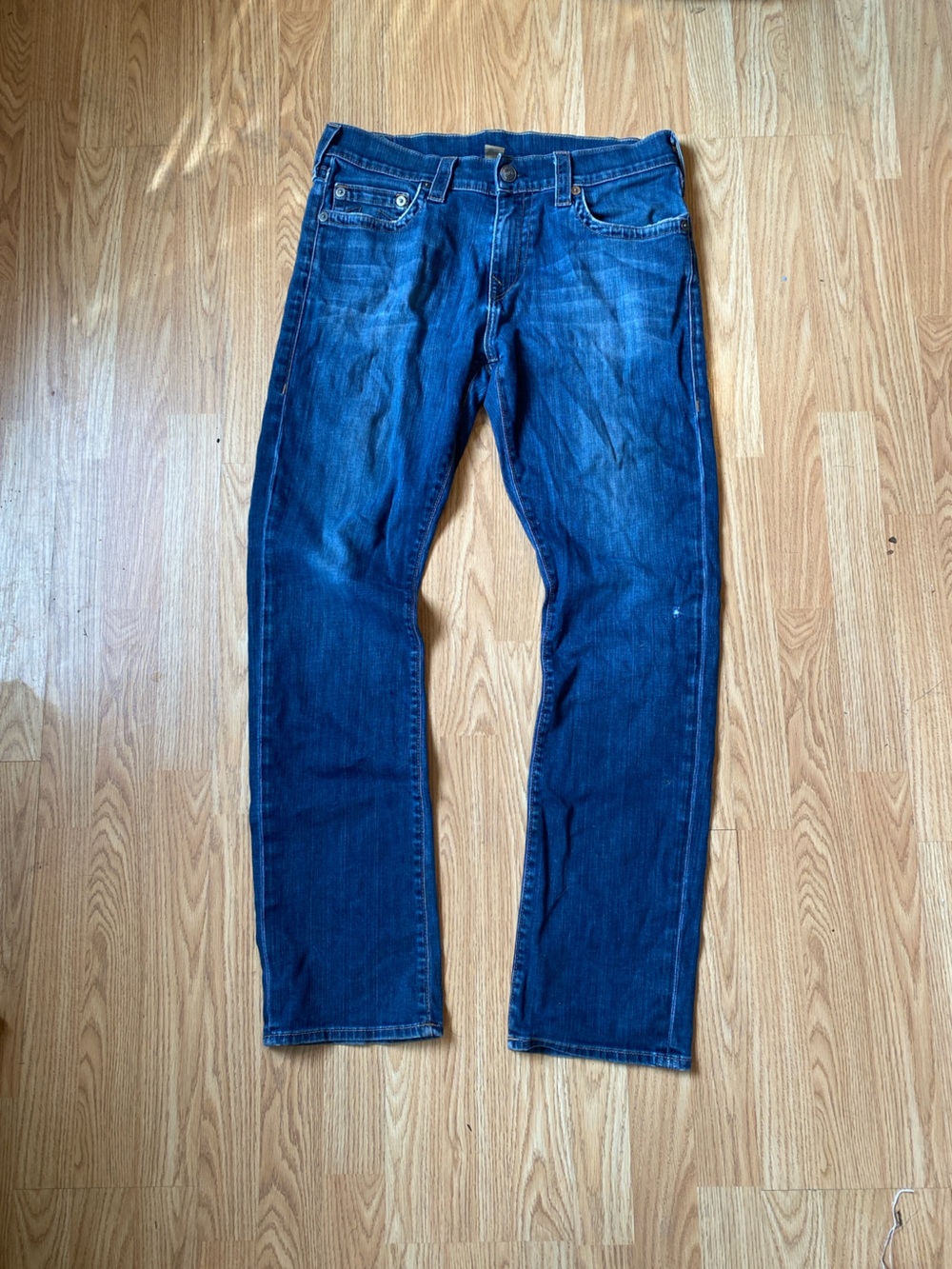 Y2K Made In USA Men's True Religion Jeans 34x33 Ricky Relaxed Straight